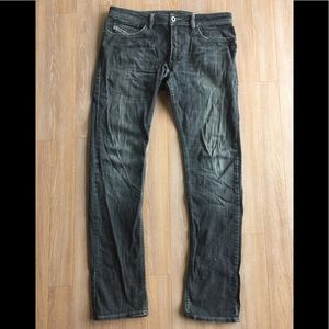 Diesel men’s Shioner faded black denim 29/32